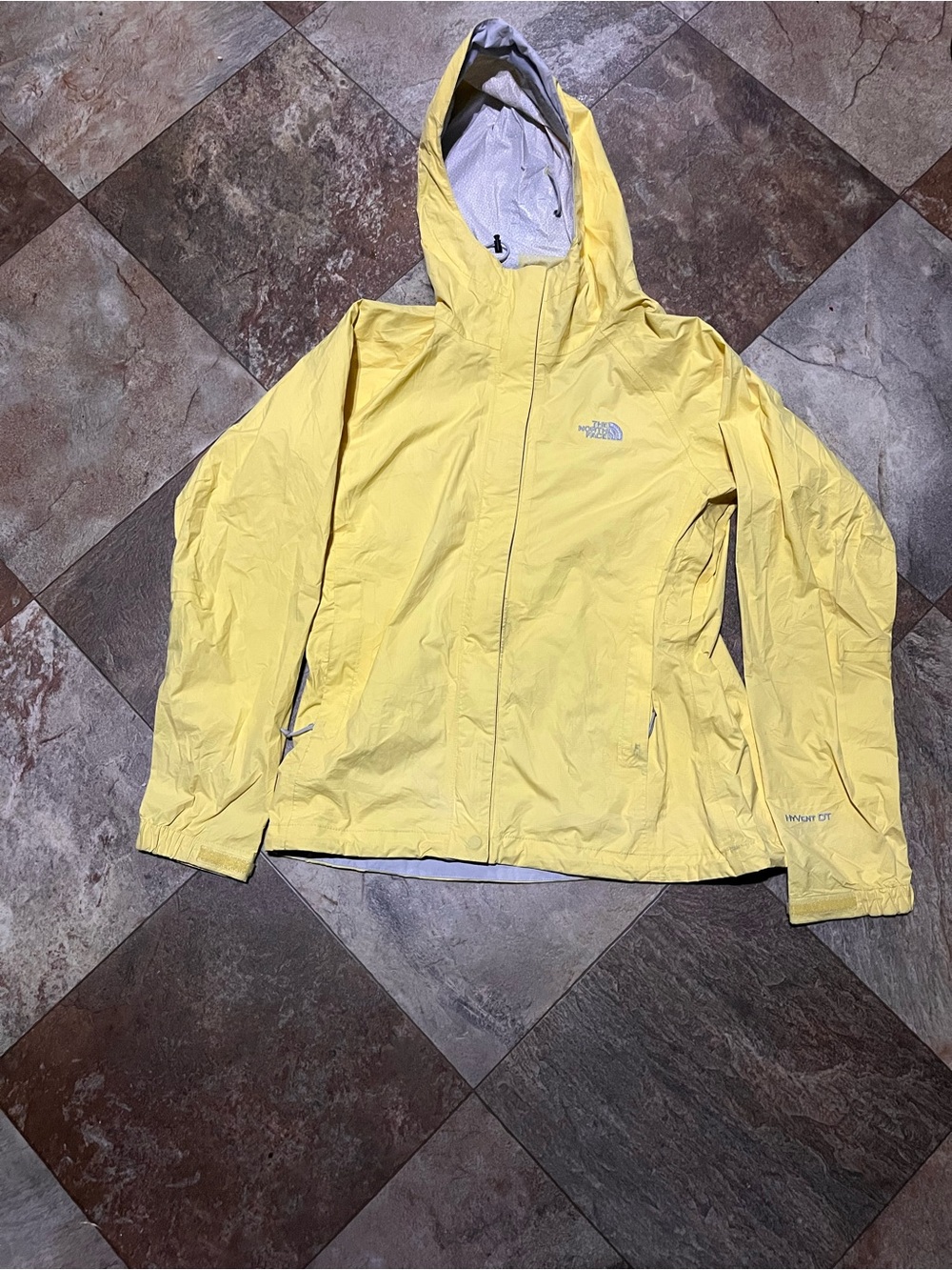 The North Face Yellow Hooded Ski/Snow Jacket